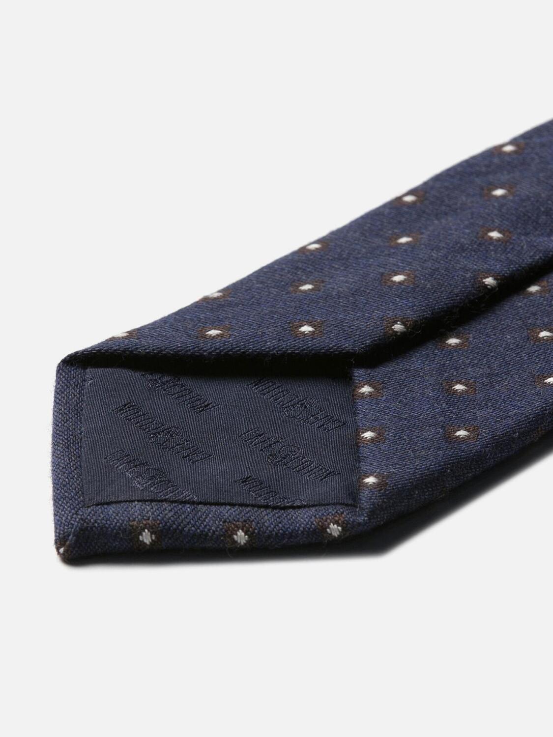 Cravate en soie à motifs pois