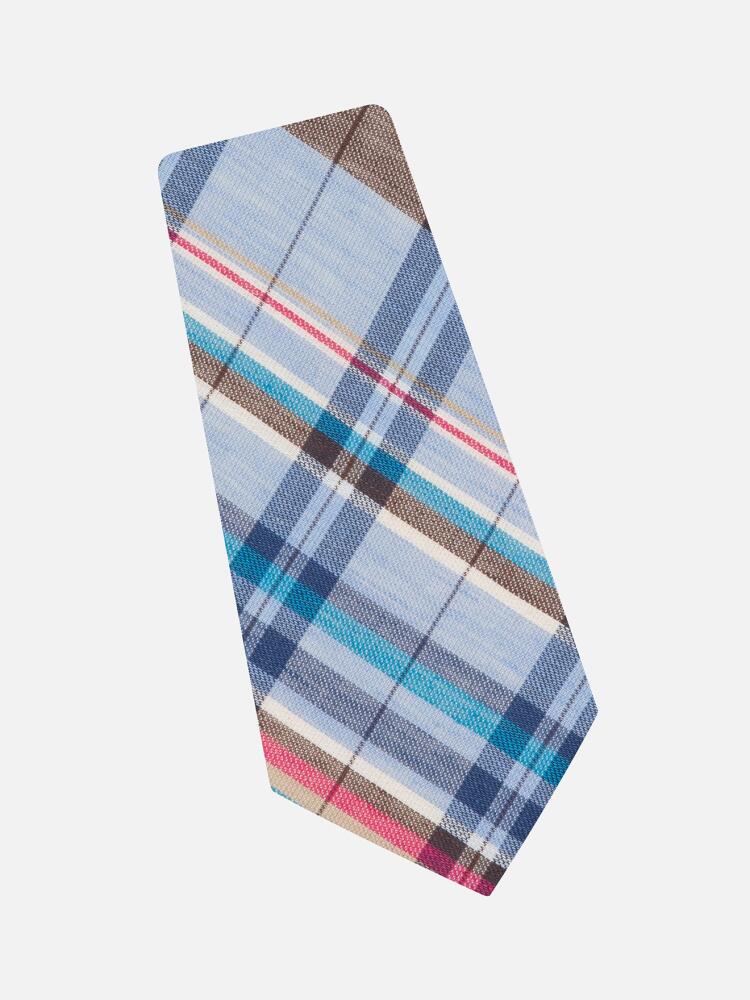 Tartan sky tie