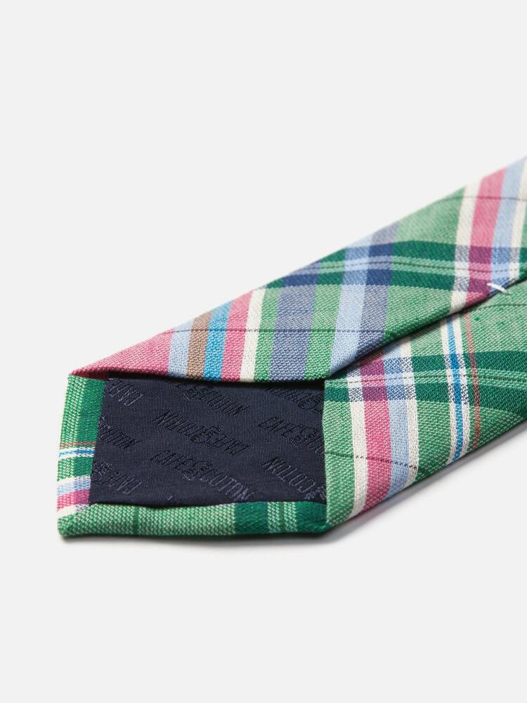 Green Tartan Tape Tie