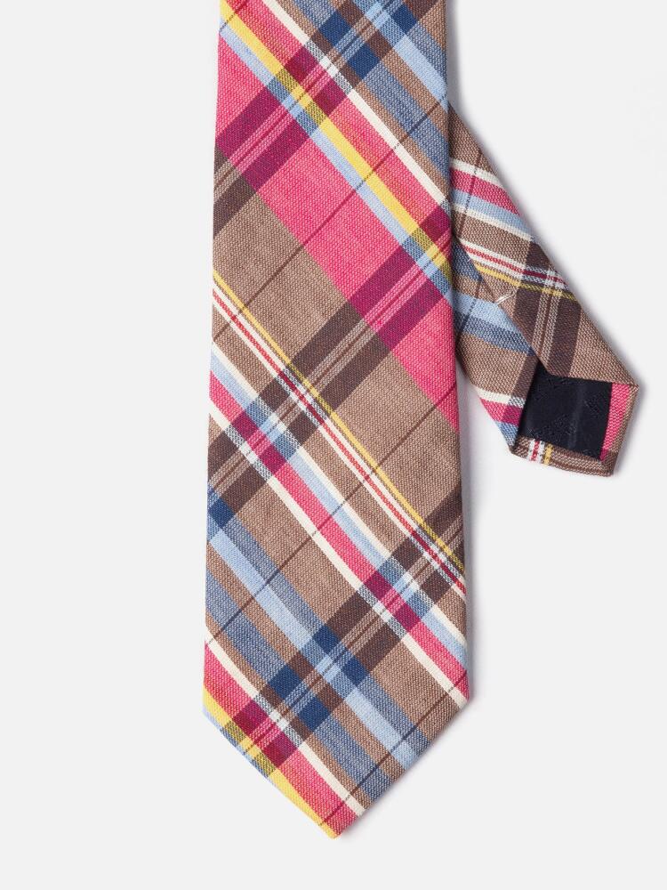 Natural Tartan Tape Tie