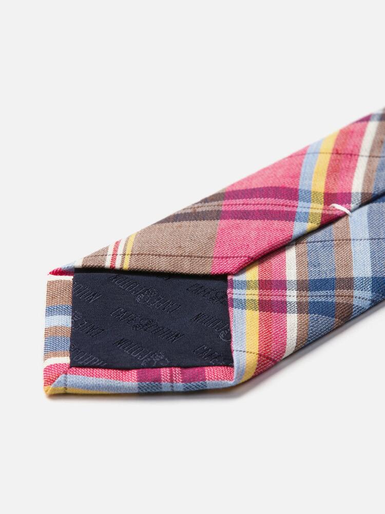 Natural Tartan Tape Tie