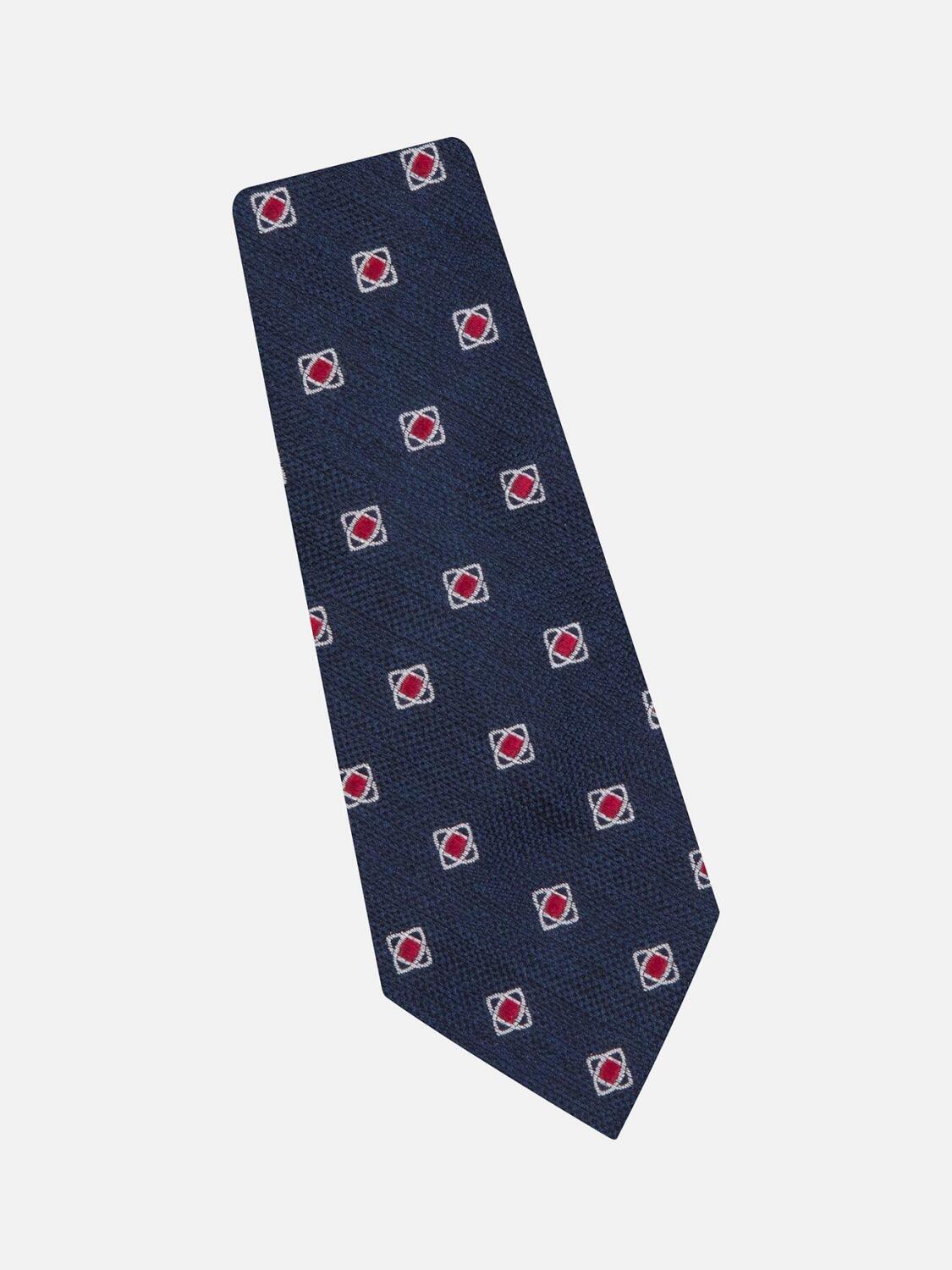Red patterned slim slim tie in red patterns