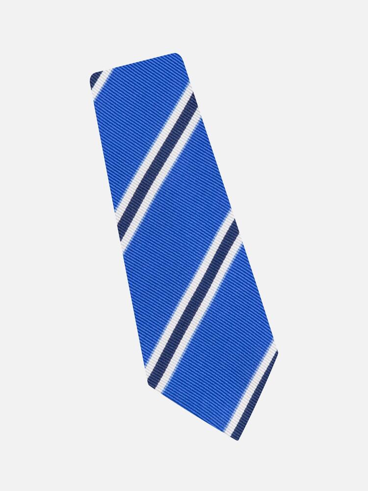 Slim tie in blue silk reps