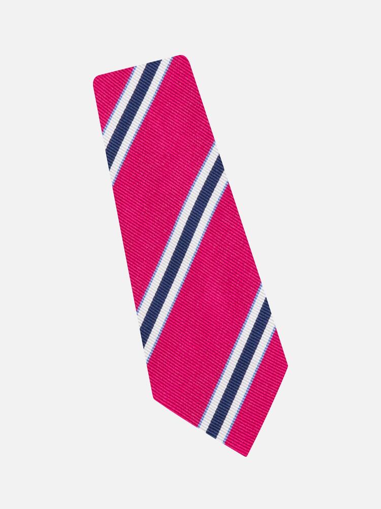 Slim tie in fuchsia silk reps