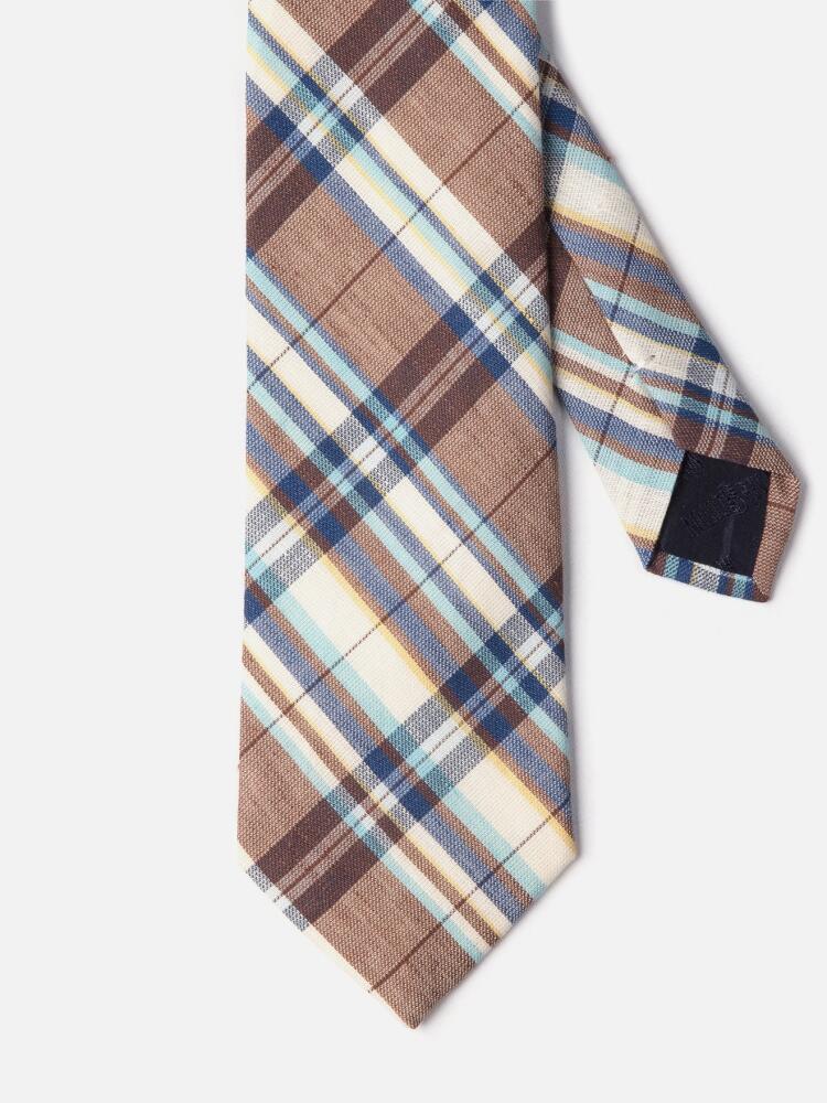 Brown Tartan Tape Tie