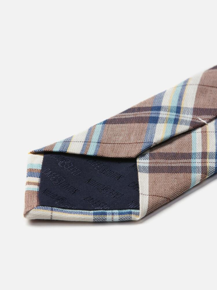 Brown Tartan Tape Tie