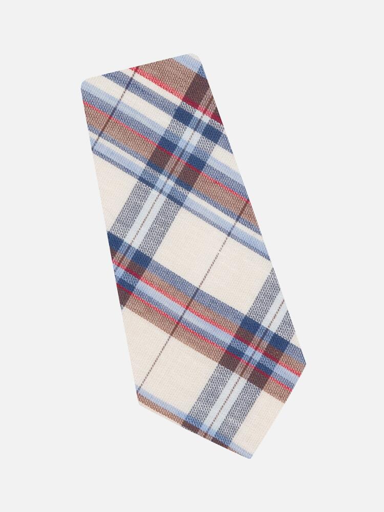 Tartan offwhite tie