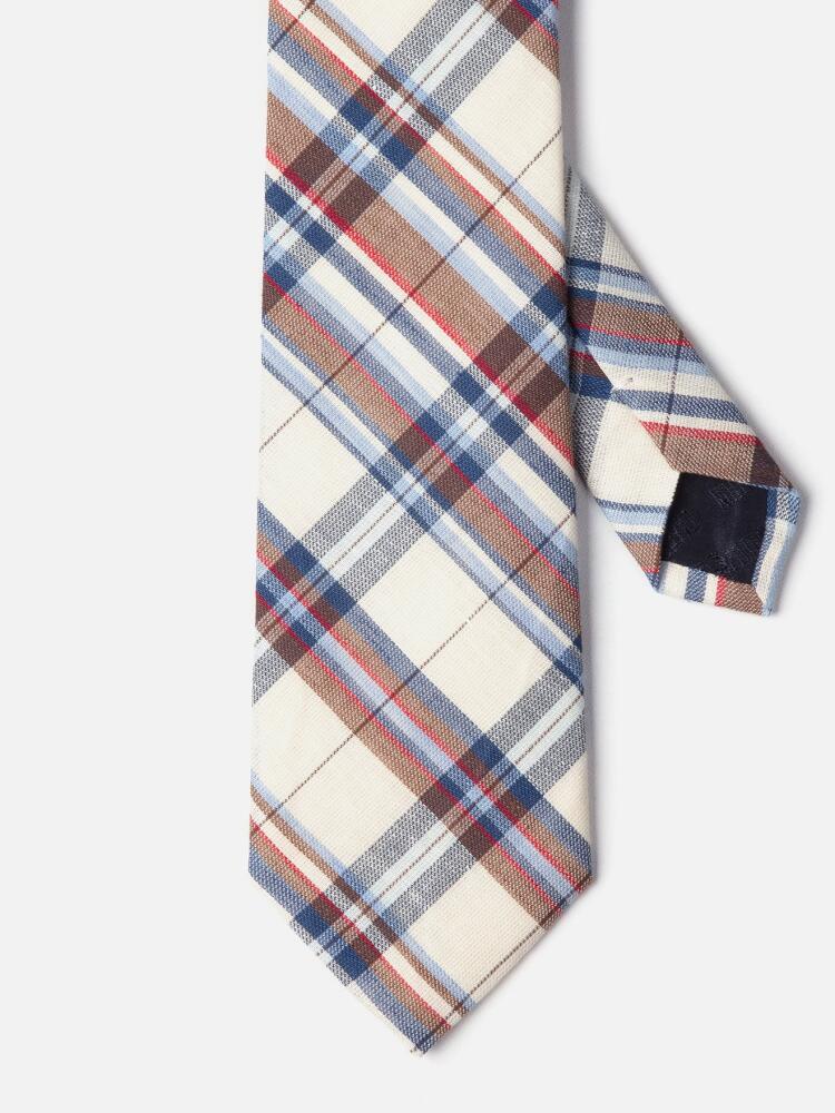 Tartan offwhite tie