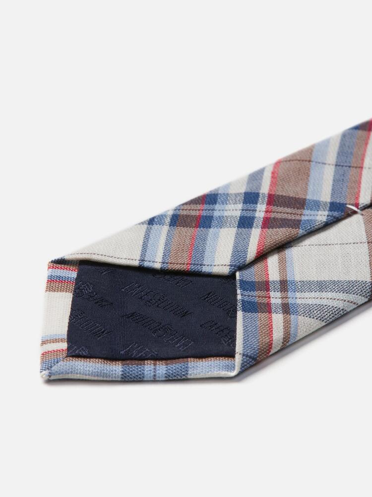 Tartan offwhite tie