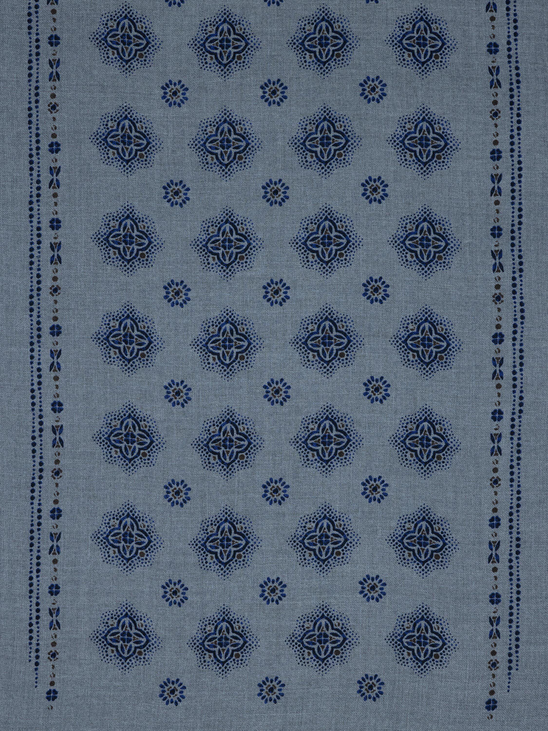 Écharpe Baden gris chiné à motifs
