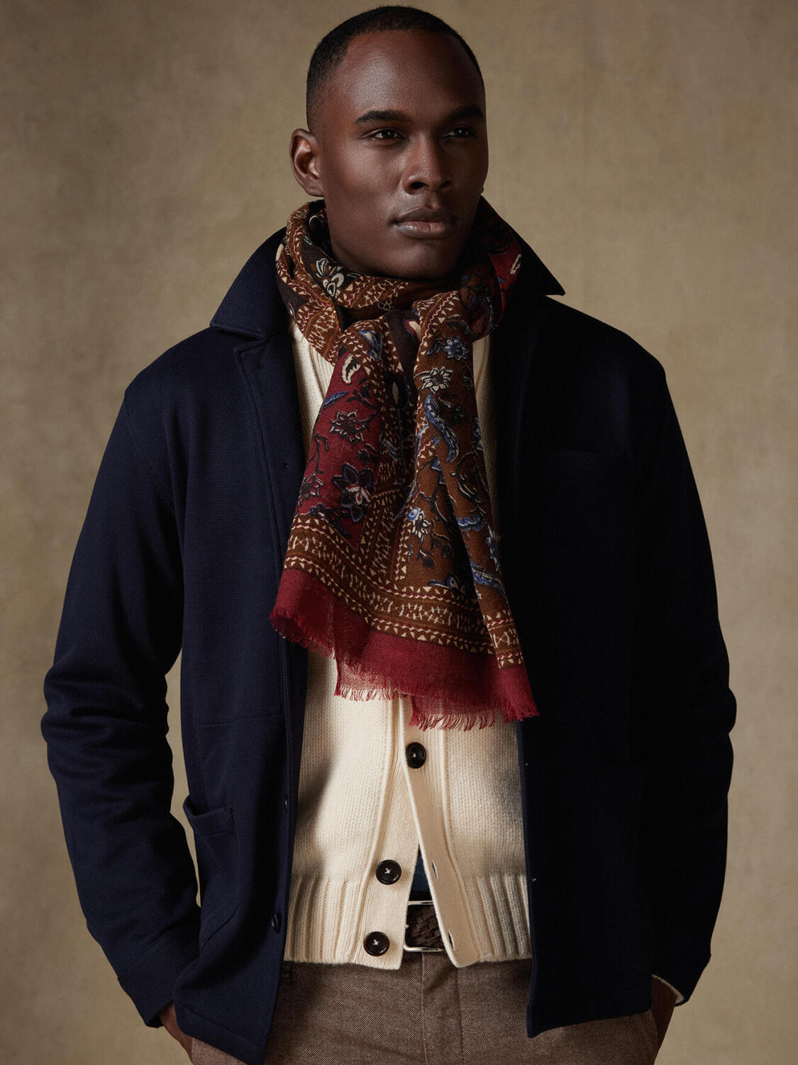 Sciarpa patchwork floreale Beckett