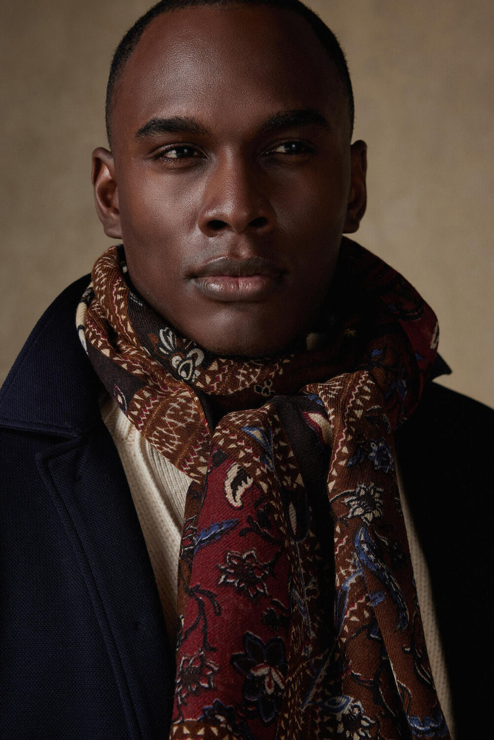 Sciarpa patchwork floreale Beckett