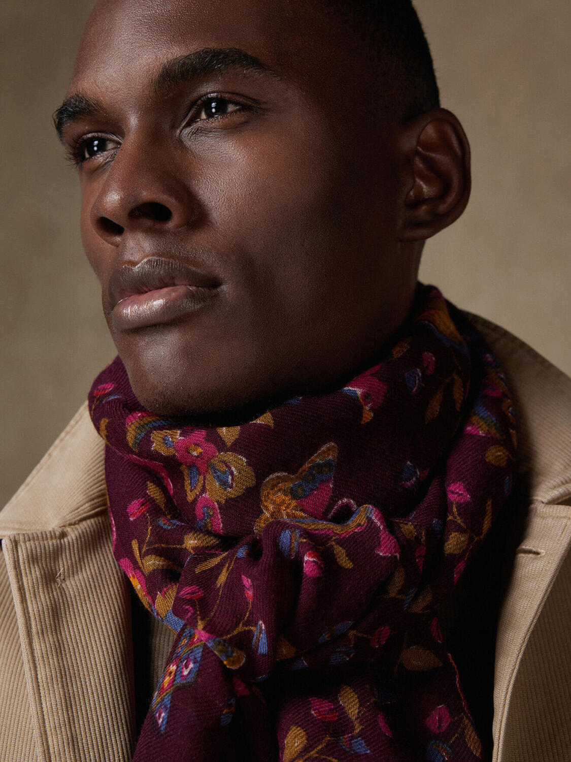 Écharpe Marshall à motifs floral