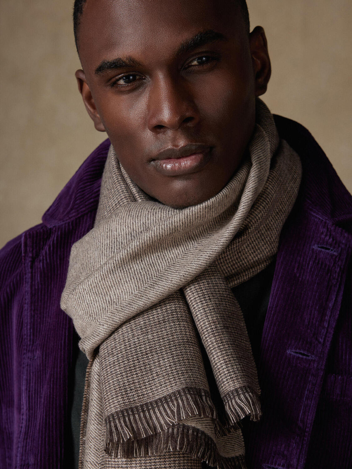 Sciarpa Phill double face in visone