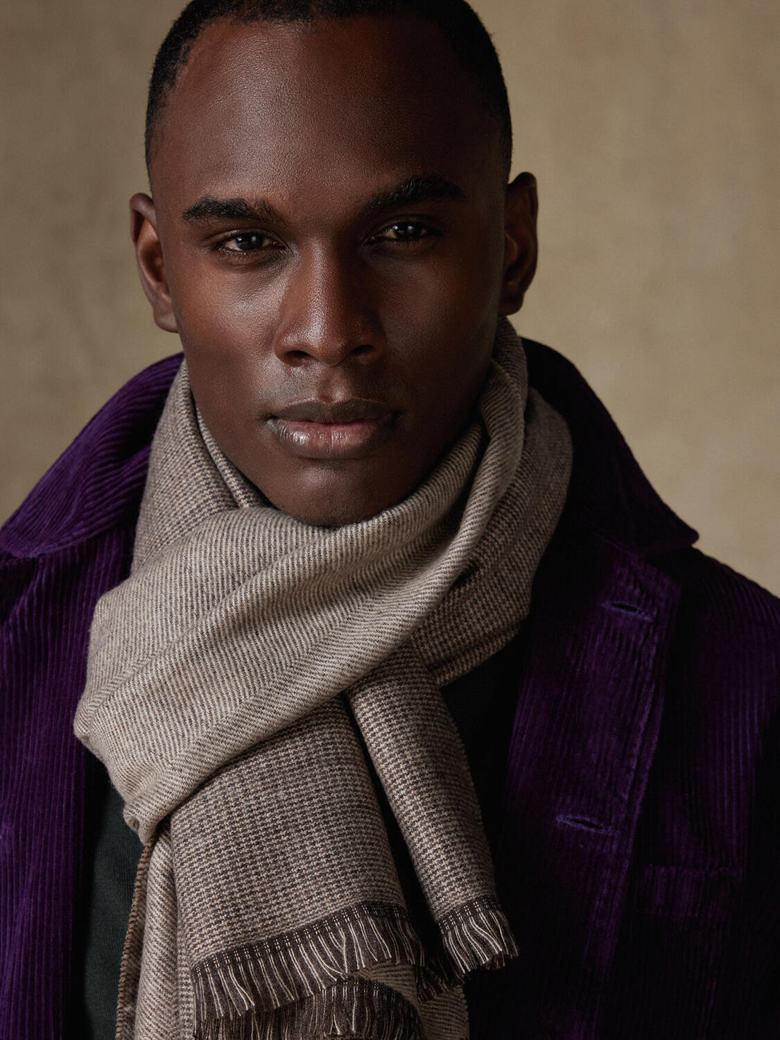 Sciarpa Phill double face in visone