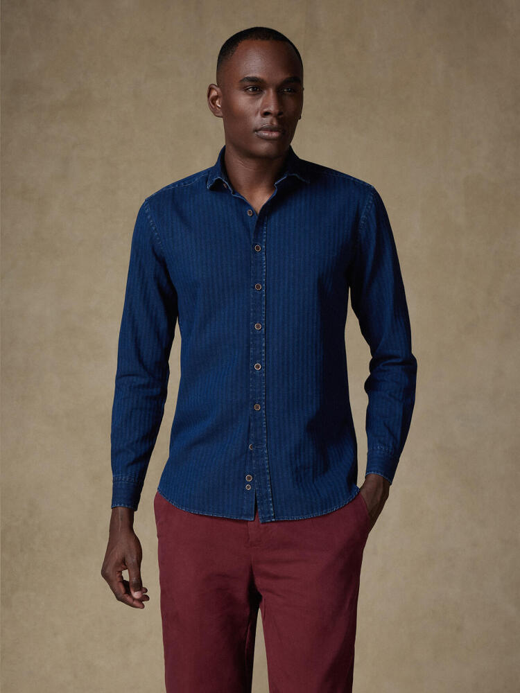 Finn indigo herringbone Shirt