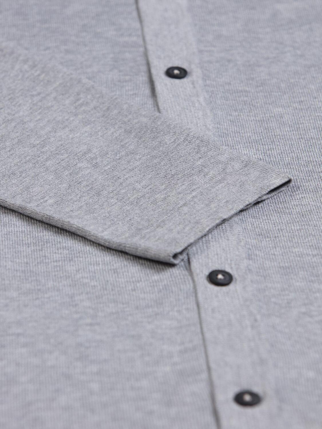 grey cotton cardigan