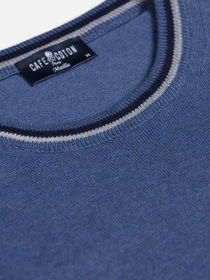 Pull Heritage bleu
