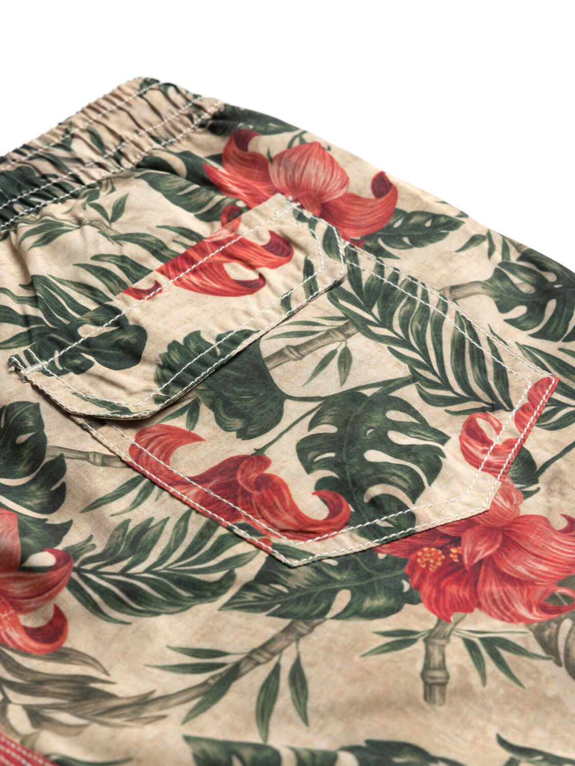 Costume da bagno avorio jungle