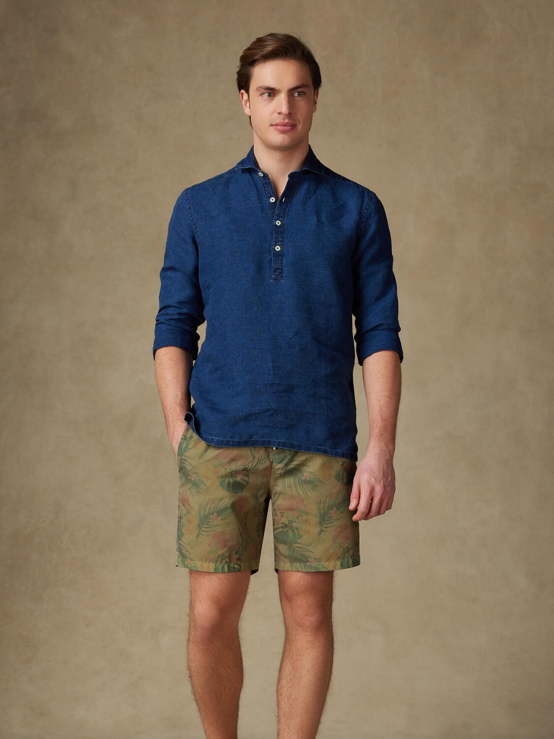 Moorea khaki floral swimwear