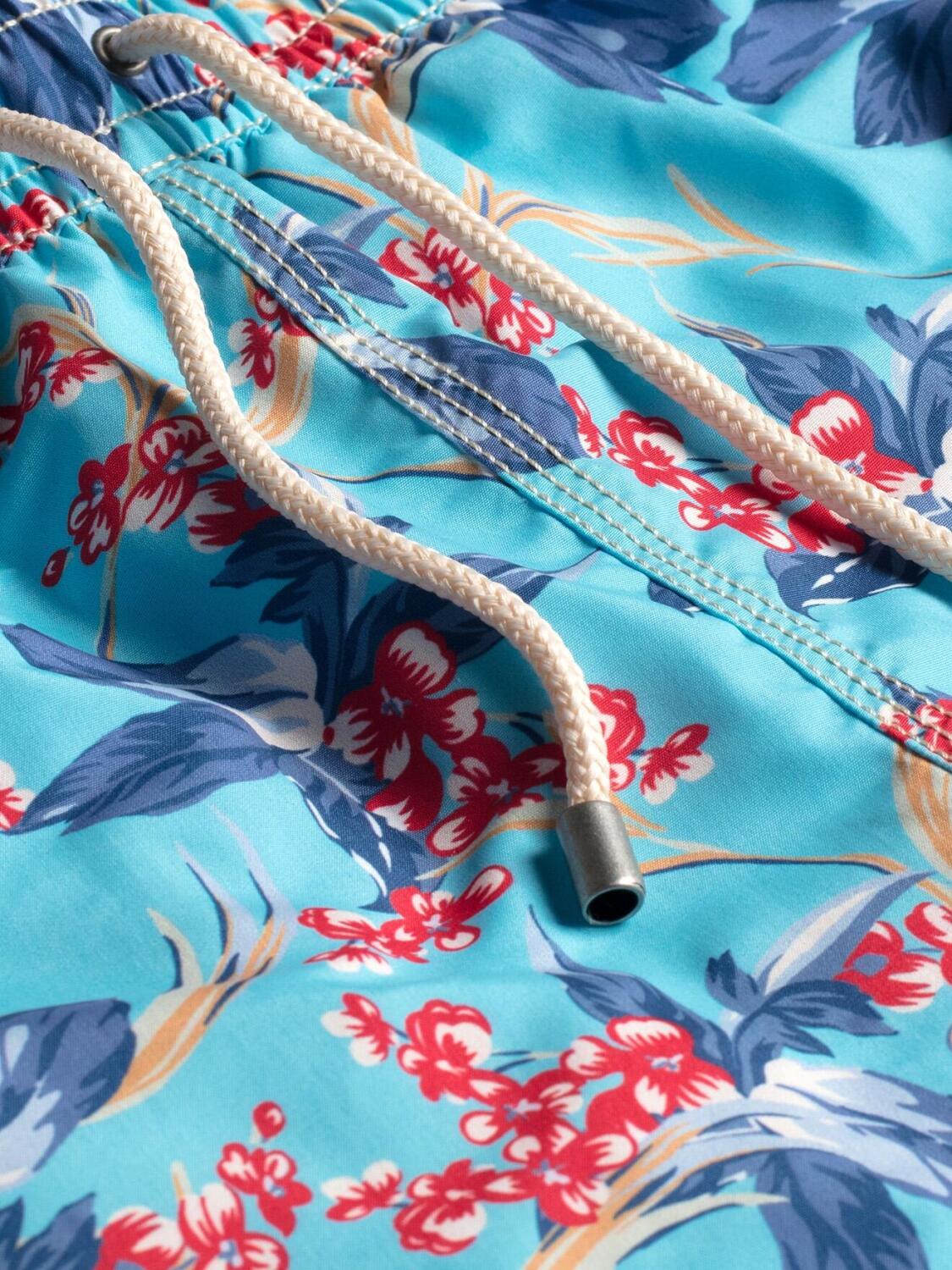 Maillot de bain turquoise jardin tropical