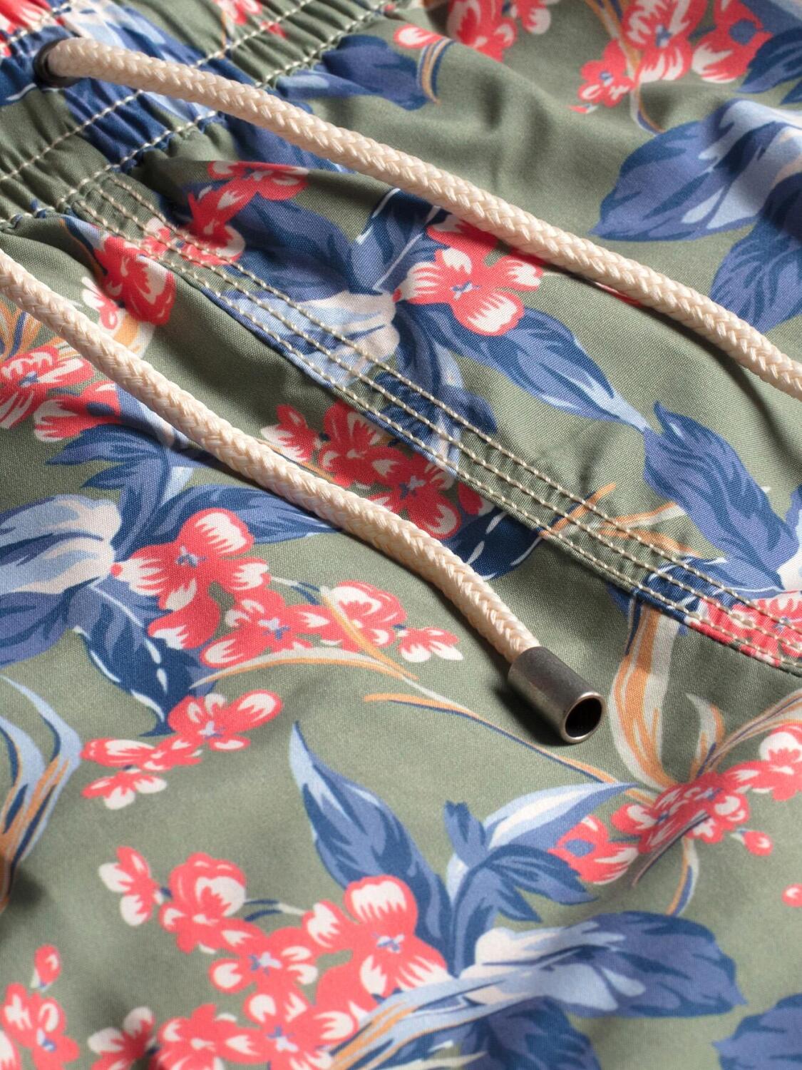 Maillot de bain kaki jardin tropical