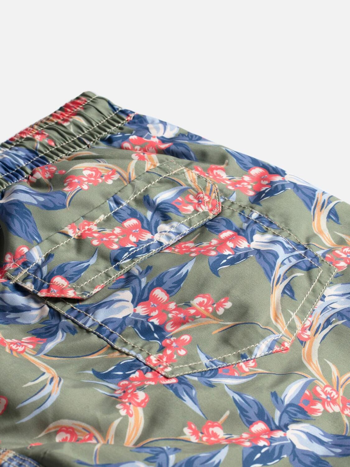 Maillot de bain kaki jardin tropical