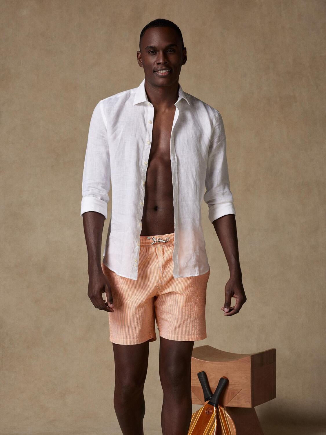 Jim abrikoosstrepen zwempak