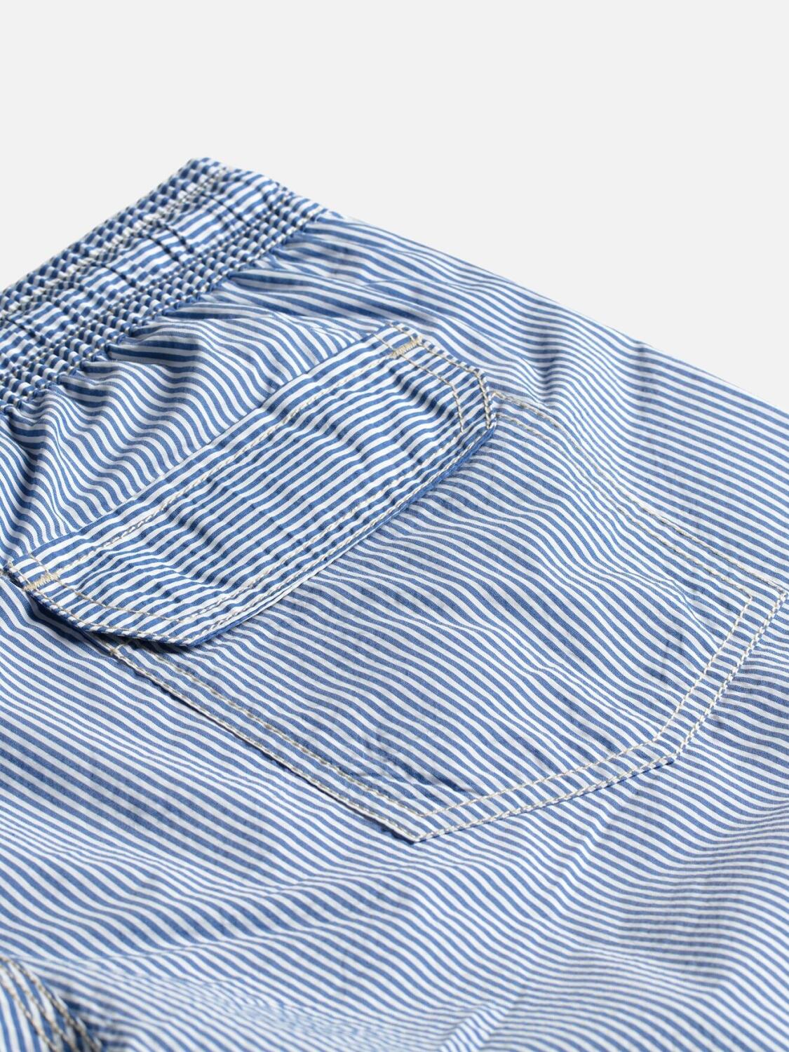 Jim Swimsuit with navy stripes