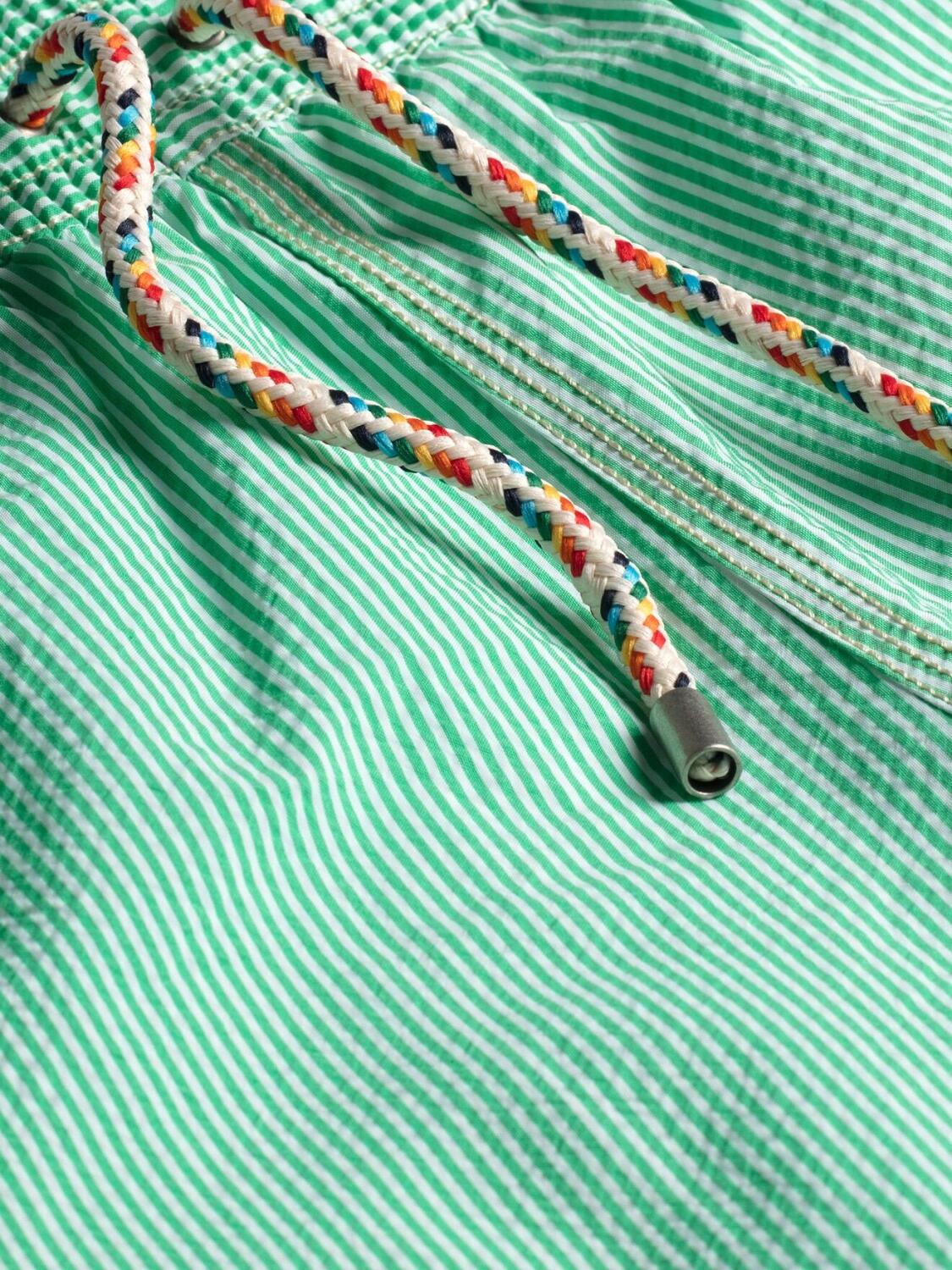 Maillot de bain Jim à rayures menthe