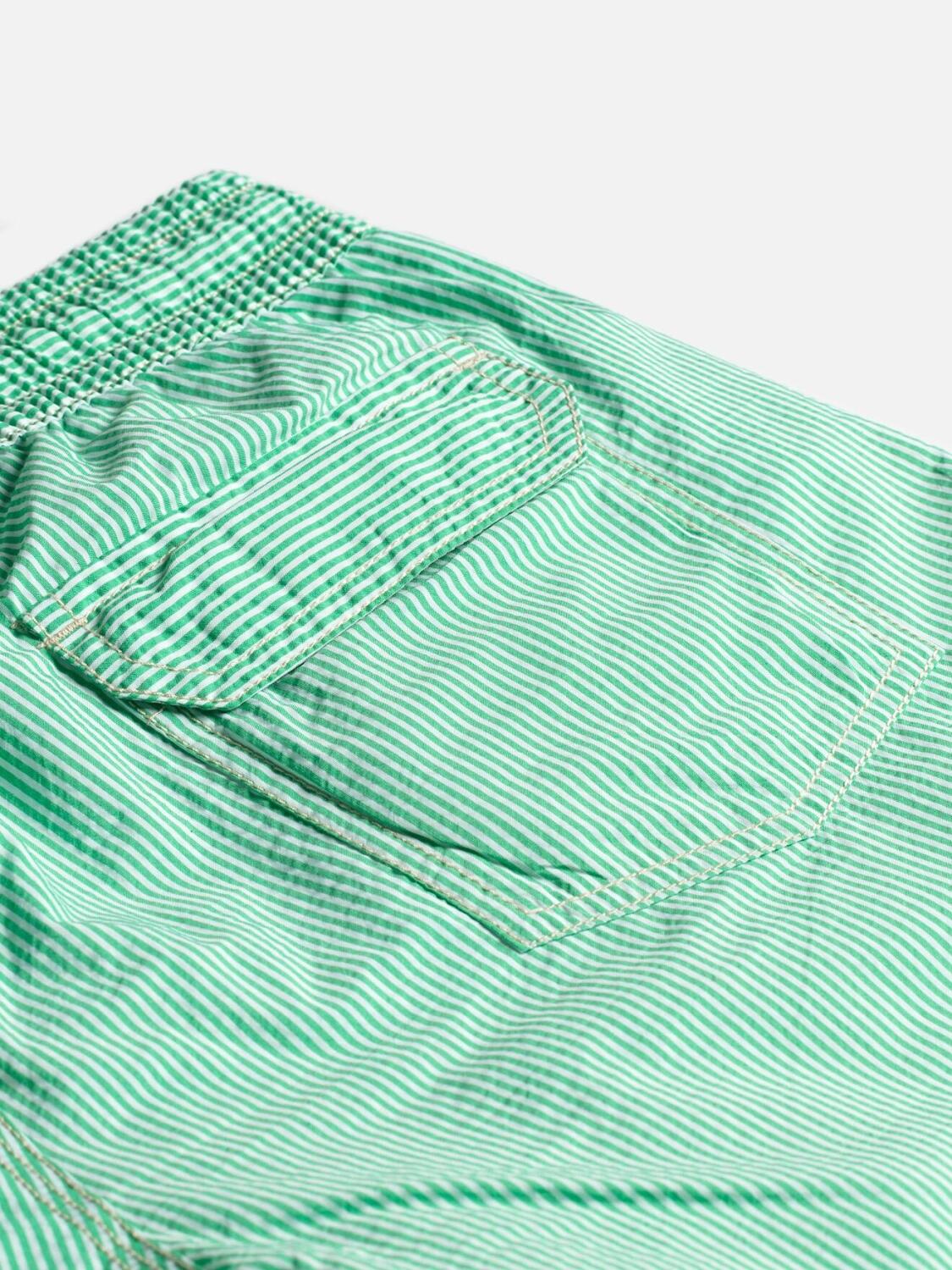 Maillot de bain Jim à rayures menthe