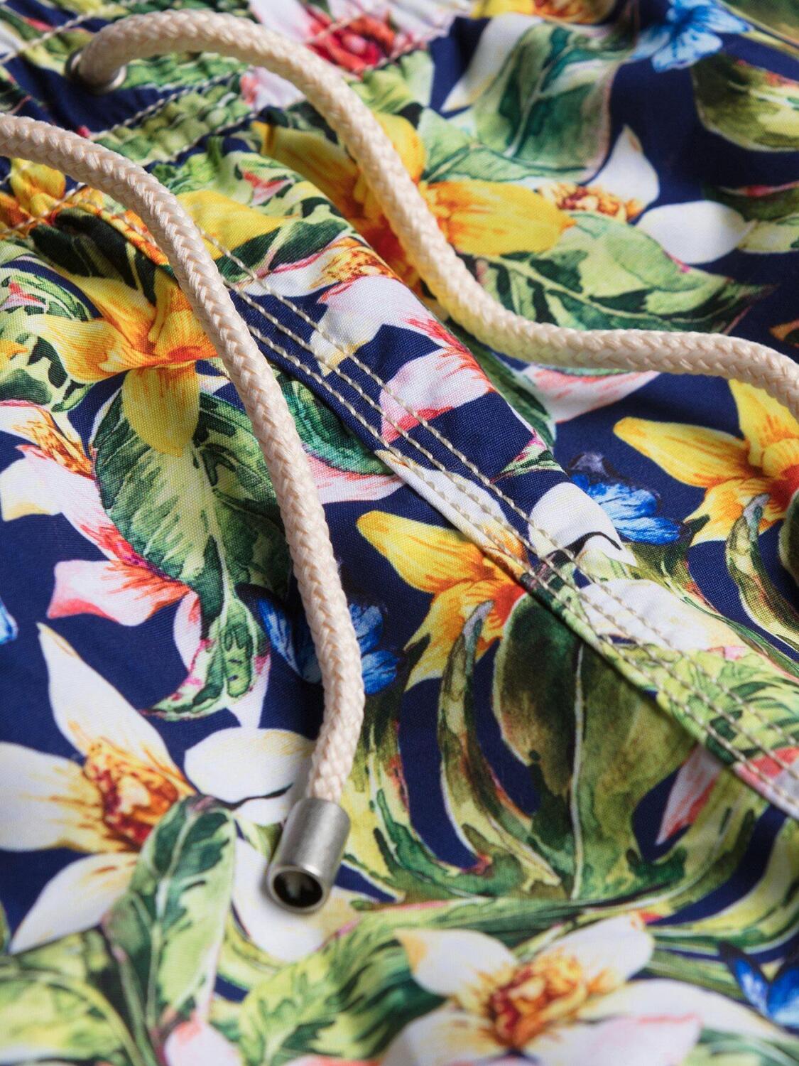 Indigo printed Flowers swimsuit