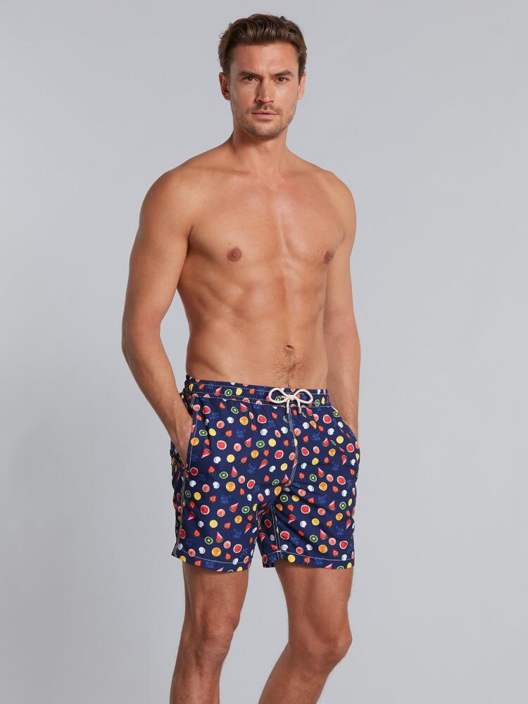 Navy printed Fruits swimsuit