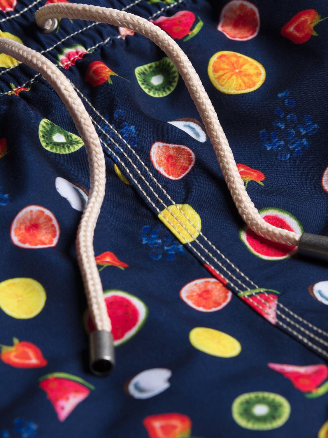 Navy printed Fruits swimsuit