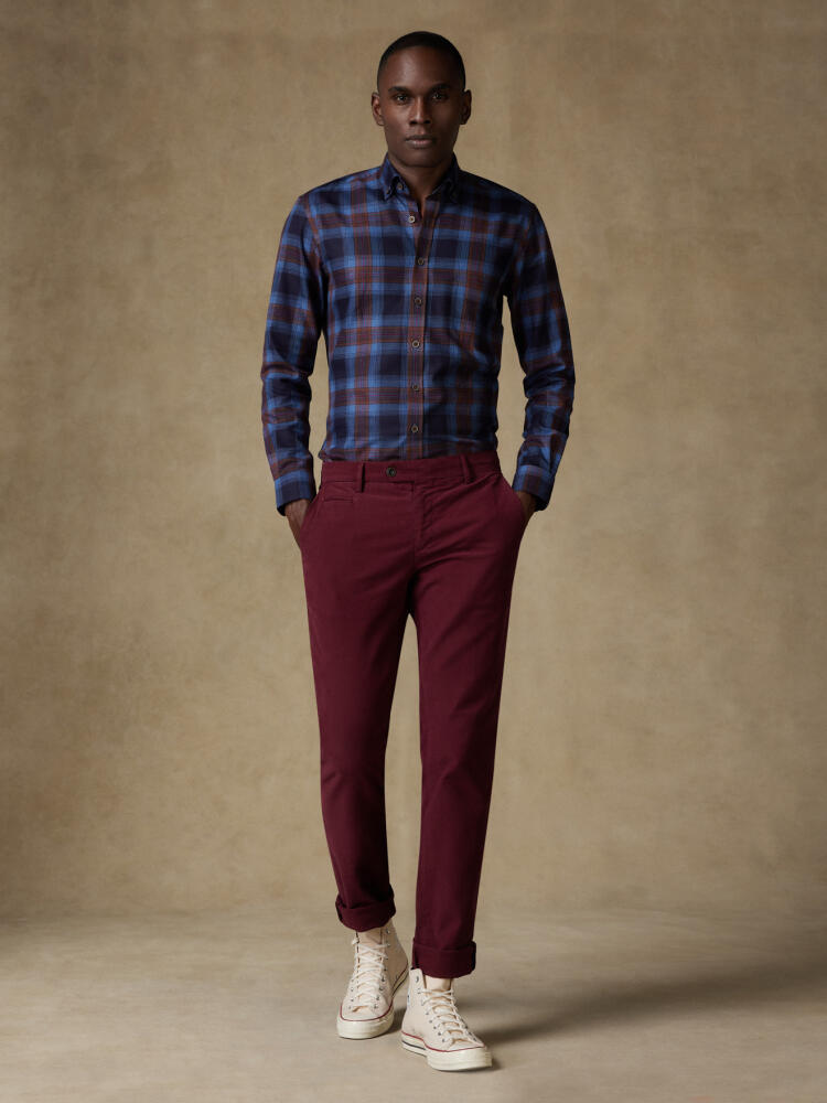 Chris bordeaux broek