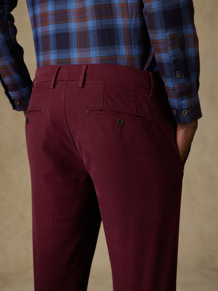 Pantalones Chris Burdeos