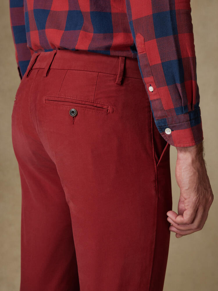 Chris red chino pant