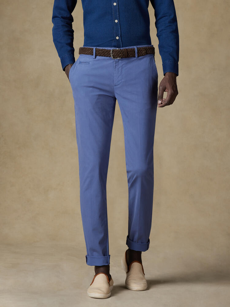 Cobalt chino trousers