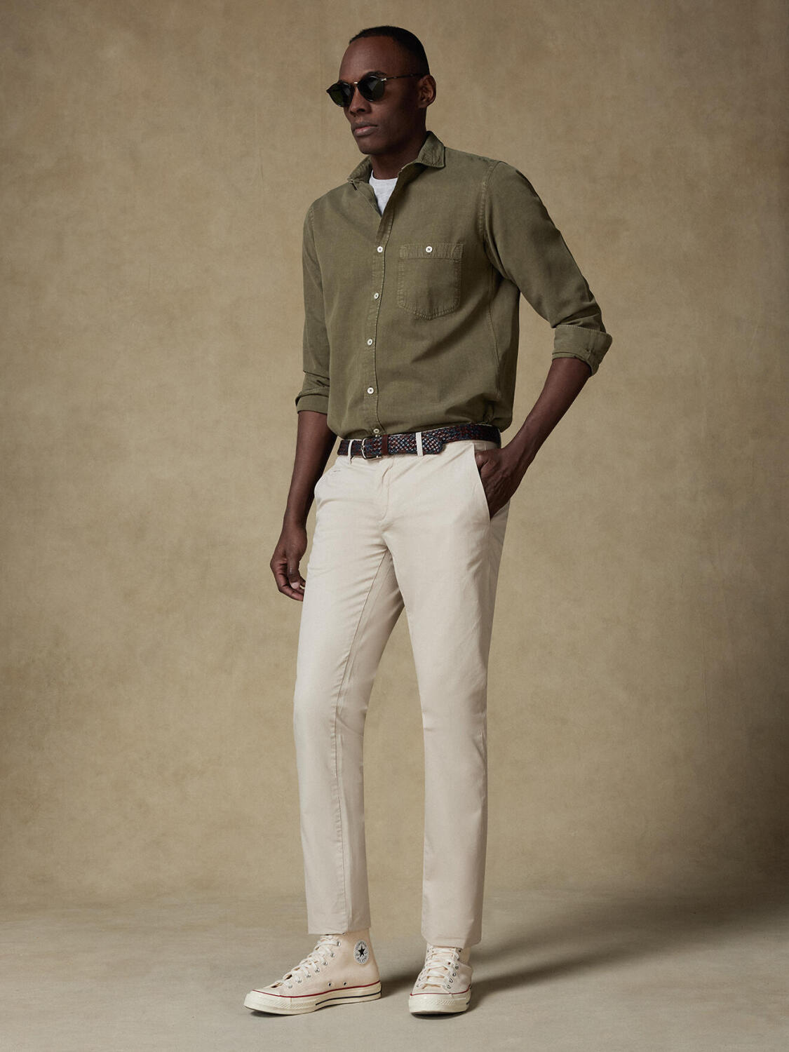 Pantaloni chino sabbia