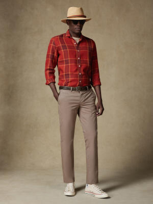 Pantalon chino vison