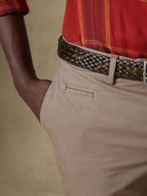 Pantalon chino vison