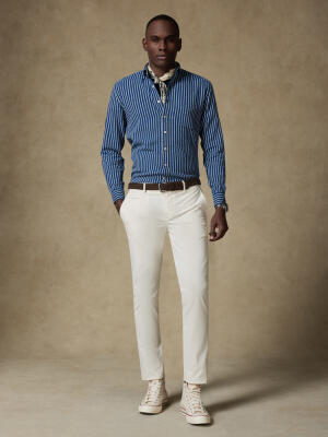 Pantalon chino off-white