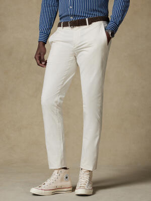 Pantalon chino off-white