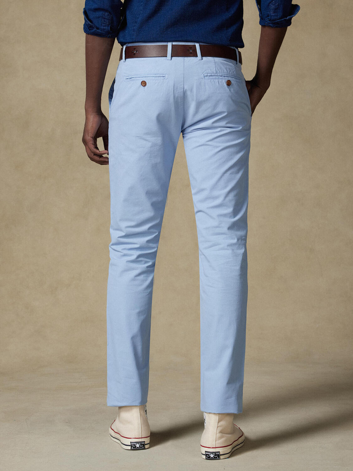 Chinohose himmelblau