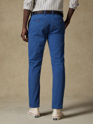 Pantalon chino cobalt