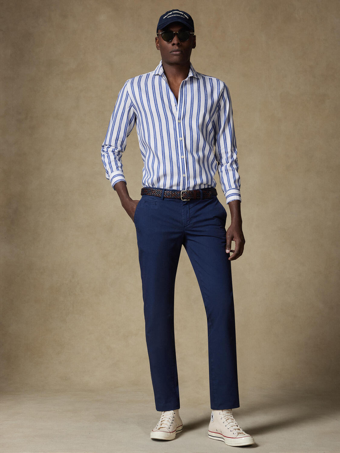 Pantalones chinos azul marino