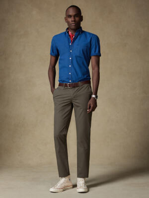 Pantalon chino kaki