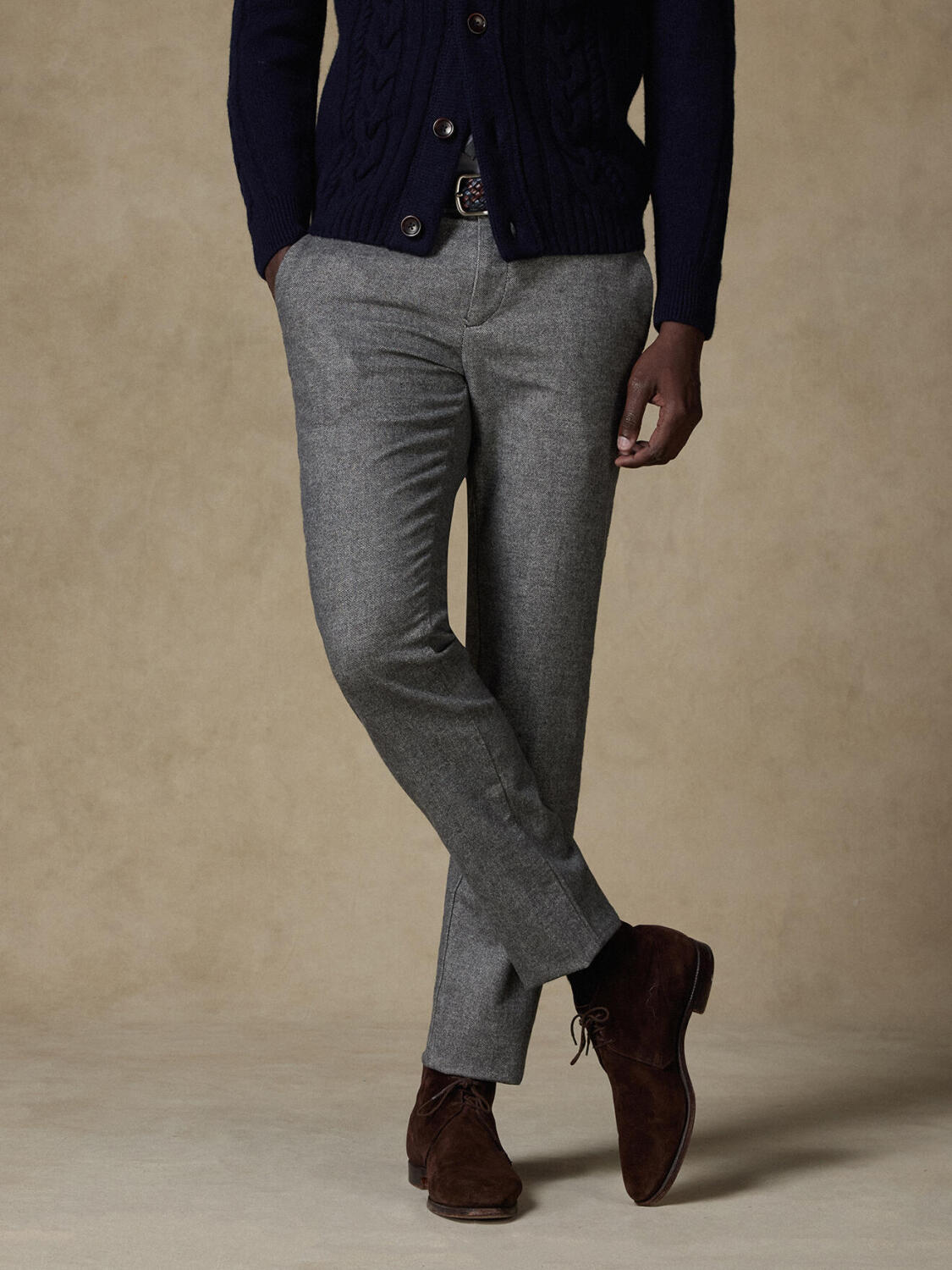 Arlo Hose grau meliert