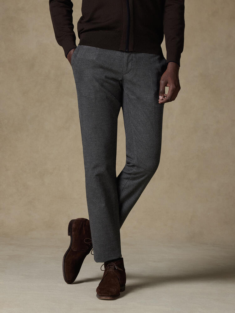 Elio charcoal grey trousers