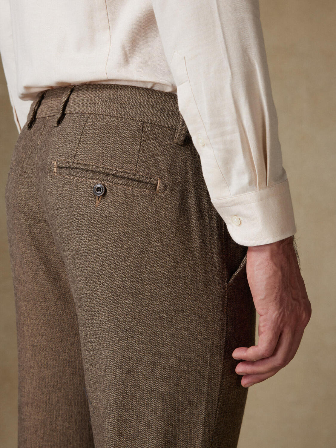 Pantalon Marty marron